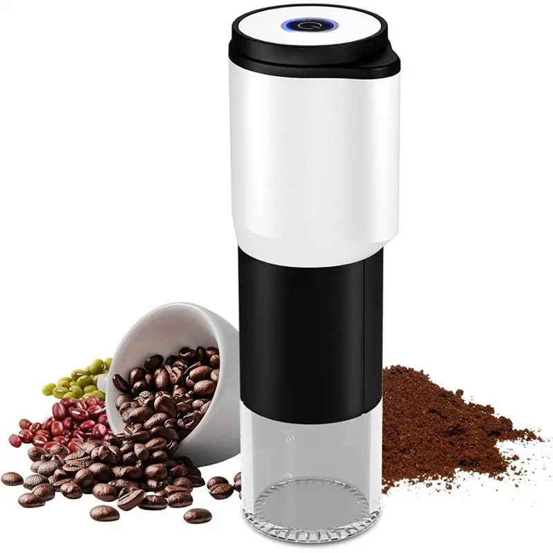 

AC39-Портативная электрическая кофемолка, автоматическая кофемолка, регулируемая грубая на тонке для кофейных зерен, зерна