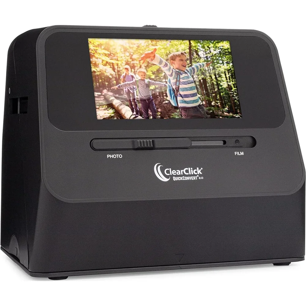 ClearClick QuickConvert 2.0 Photo, Slide, and Negative Scanner - Scan 4x6 Photos & 35mm, 110, 126 Film - No Computer Required