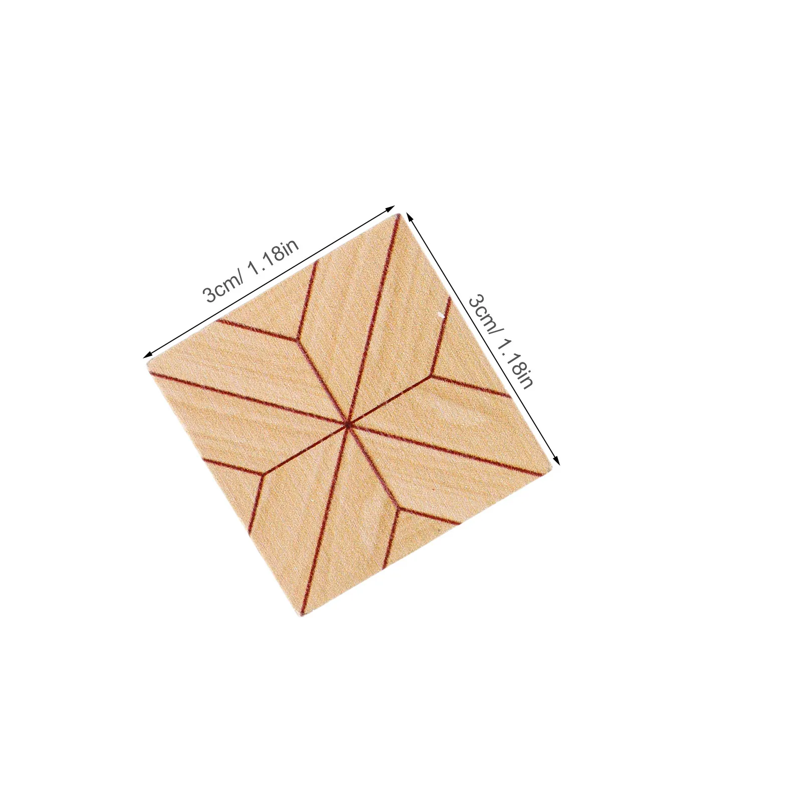 20Pcs Dollhouse Wooden Flooring Tiles Vintage Tile Double-Sided Miniature Floor Sheets for Dollhouse Living Room - view 3