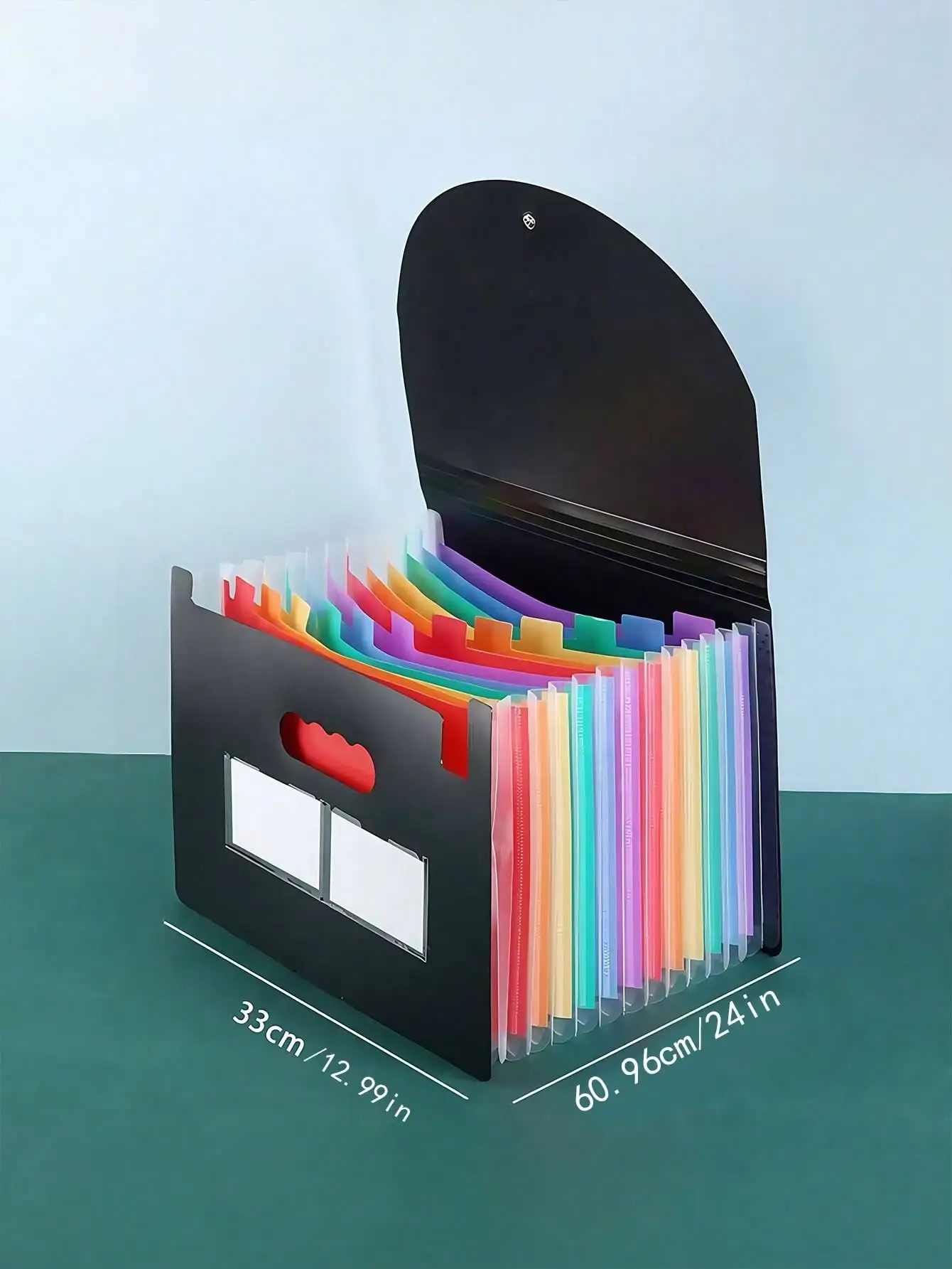 Akkordeon-Aktenordner mit 12/24/36 Fächern – Rechnungs- und Quittungsorganisator im A4-Format