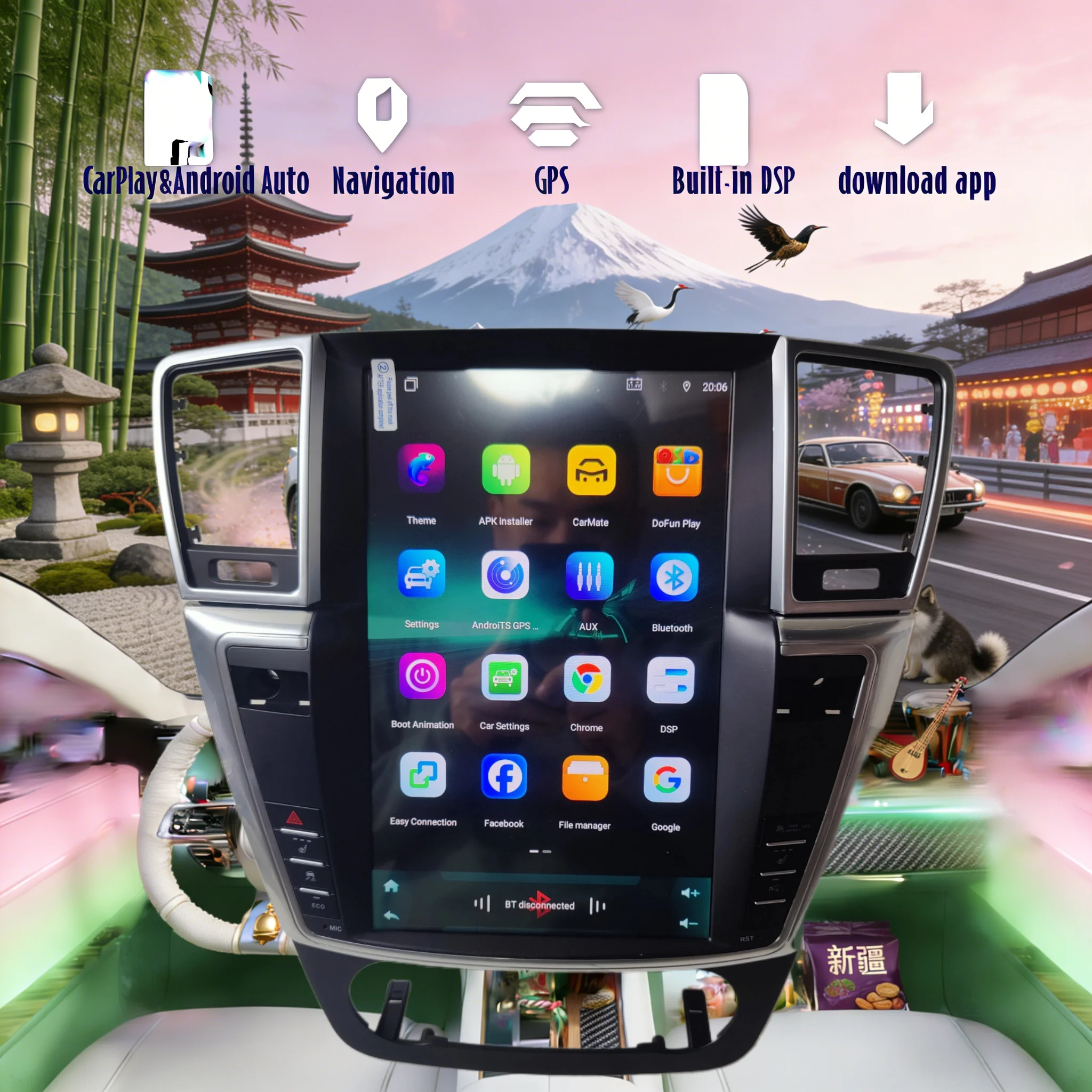 Carplay Auto Android 14 For Mercedes Benz ML W166 GL X166 ML300 ML350 ML400 ML550 GL350 GL400 Screen Car Radio Multimedia Player