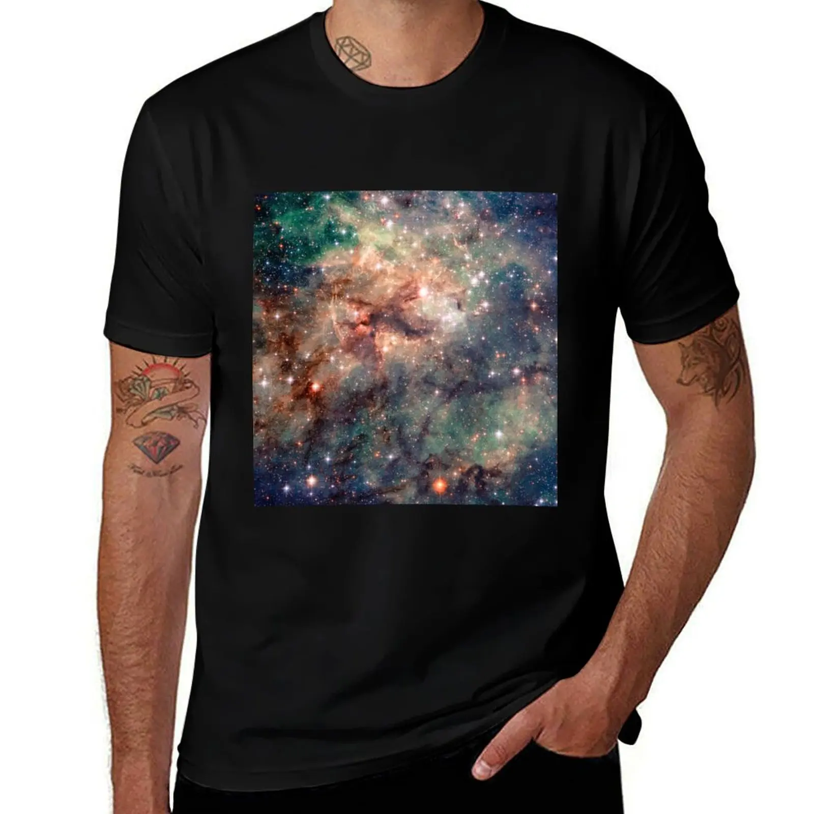 Tarantula Nebula T-Shirt Stain Resistant Casual Tee T-Shirt