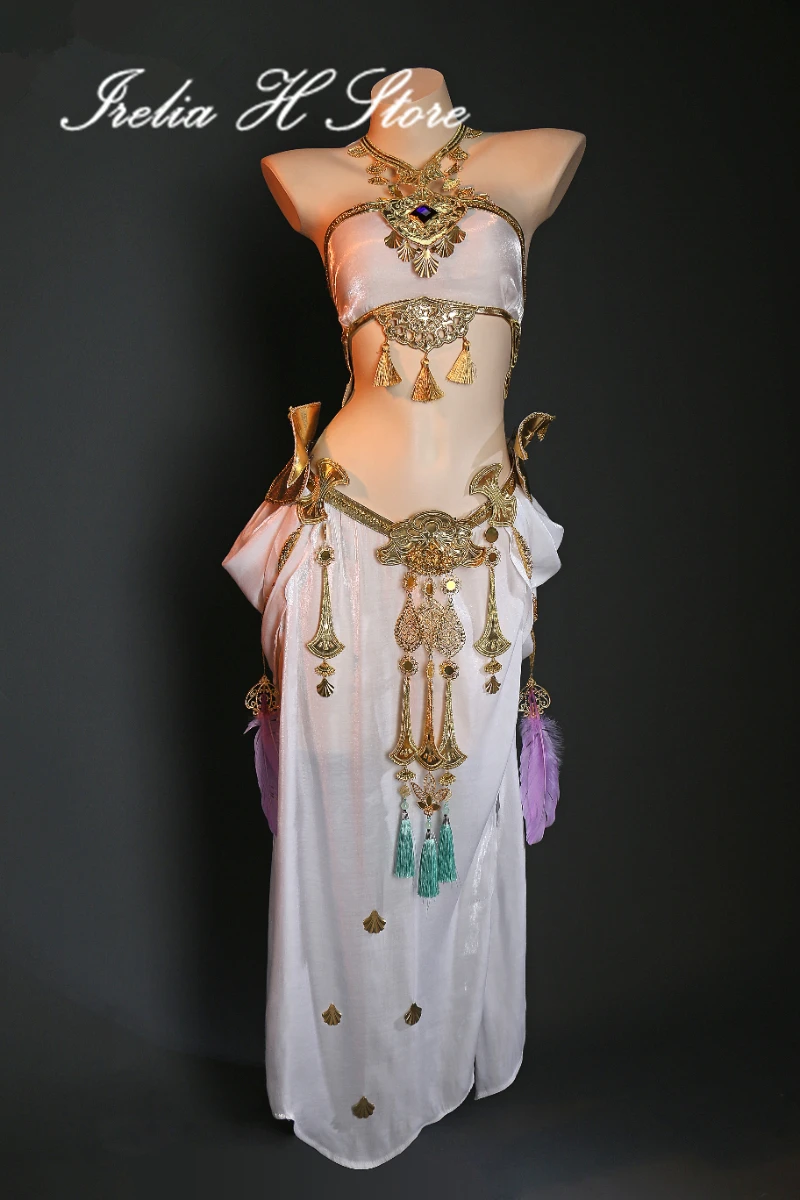 Irelia H Final Fantasy 14 FF14 Thavnair Dancing Girl Cosplay Costume Thavnair Dancing Girl Sexy Dress Halloween Costumes image 4