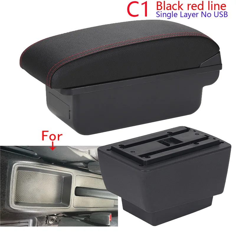 For Skoda Fabia Armrest Box For Skoda Fabia 3 III 2015-2021 Car Armrest Retrofit parts Storage Box Car Accessorie image 3
