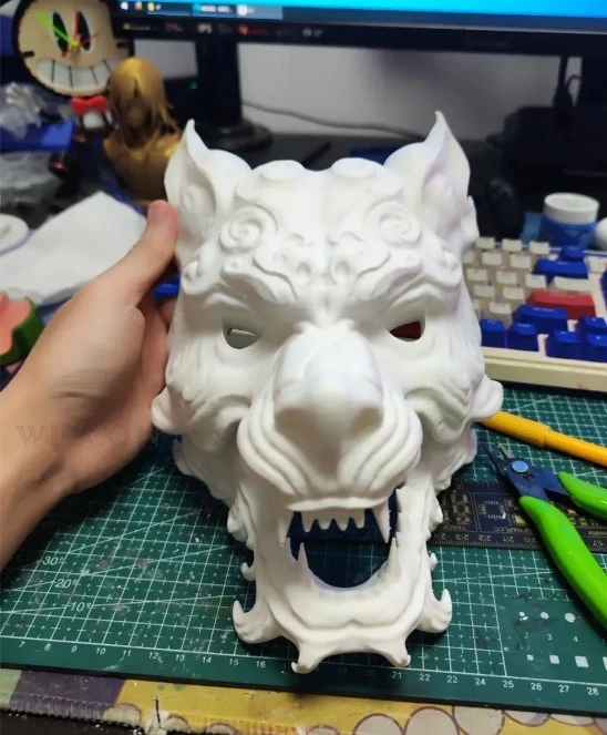 Black Myth Fantasy Cosplay 3D Printed Props Wu Kong's Equipment Jin Gu Bang Mask Halloween Cosplay Props