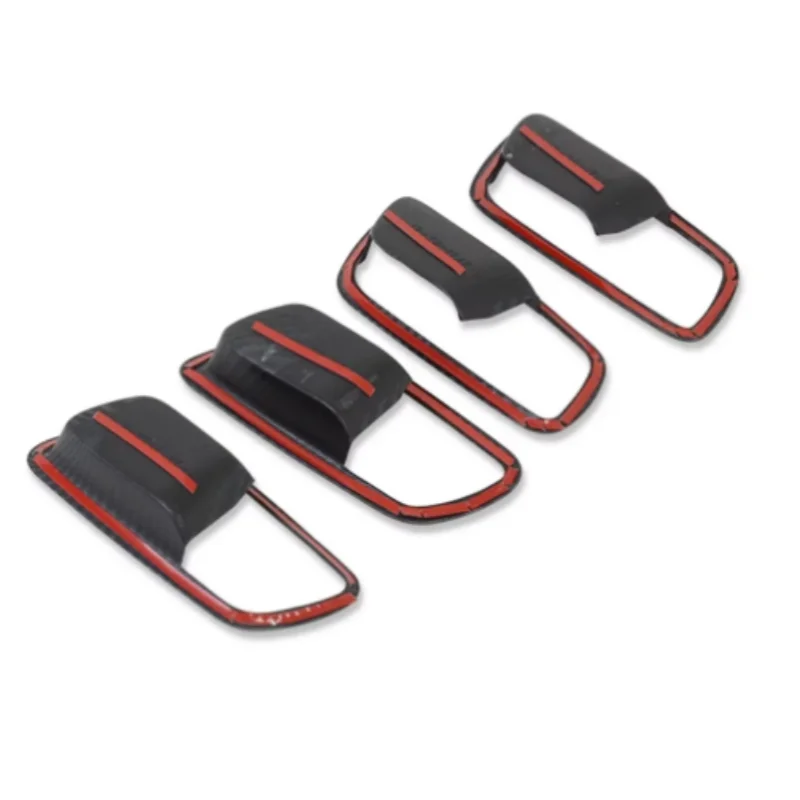 For Toyota Prius 50 series 2019 Car Styling Cover Stick Trim Door Inner Handle Bowl Frame Lamp Armrest Handrail 4PCs