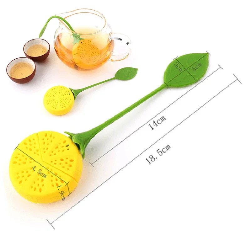 Loose Tea Leaf Strainer Silicone Tea Infuser Teapot Tool Teabag Kettle Ball Holder Herbal Spice Filter Tea Infuser Cha Hai