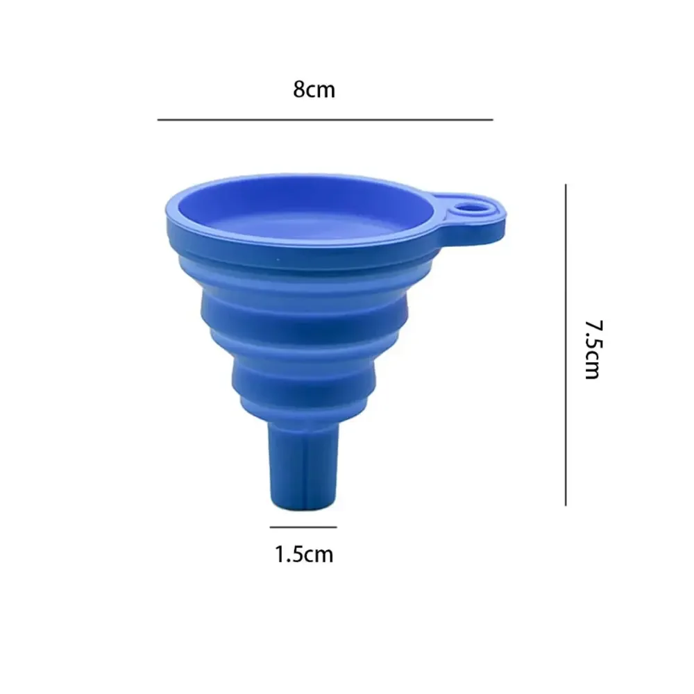 Engine Funnel Car Universal Silicone Liquid Funnel Washer Fluid Change Foldable Portable Auto Engine Oil Petrol Change Funnel