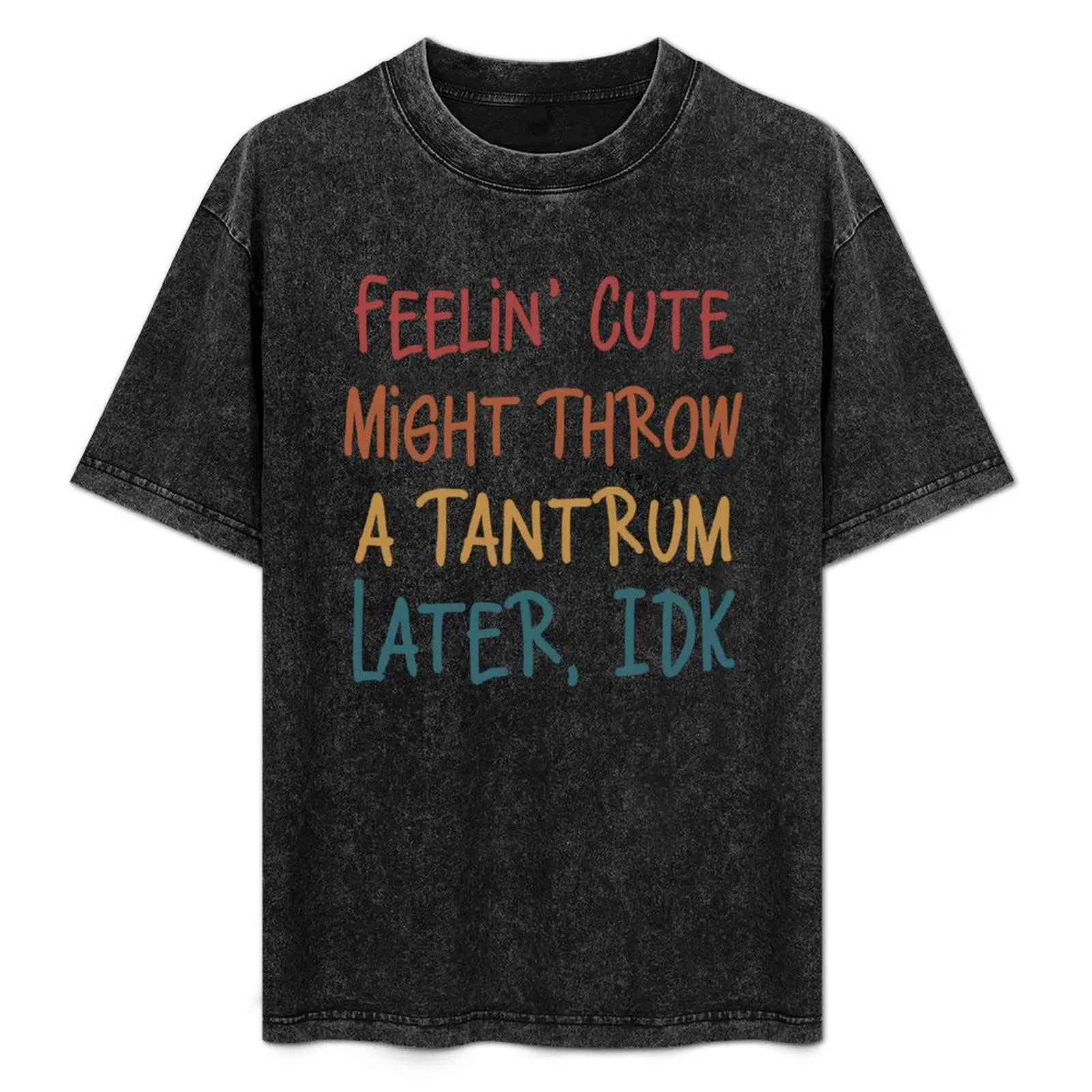 

Feelin' Cute Might Throw a Tantrum Later, IDK T-Shirt Holiday Party Tee Shirt