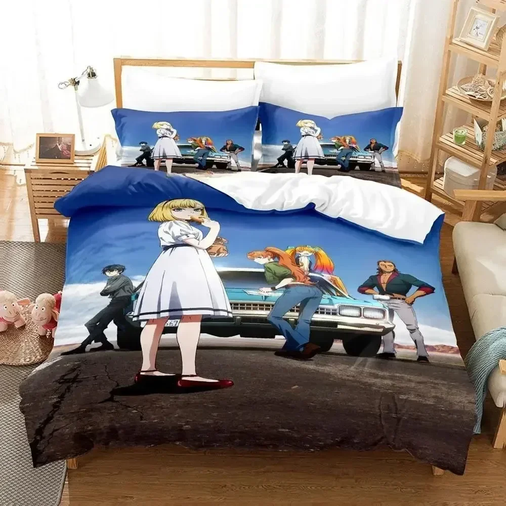 2024 Cute Deji Meets Girl Bedding Set Printed Bed Set With Pillowcase Bed Duvet Cover Soft Queen King Size Bedclothes Home
