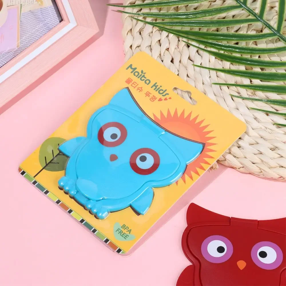 1Pcs Useful Self-Adhesive Cartoon Cute Owl Baby Wet Wipes Lid Portable Child wipe Tissues Reusable Paper Cover