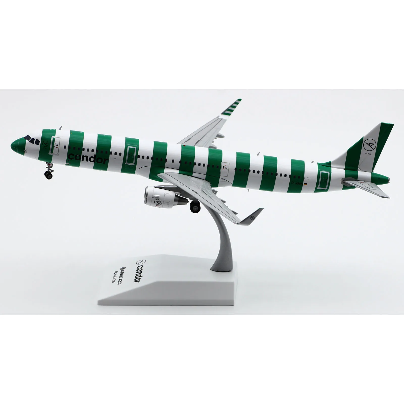 LH2407 Alloy Collectible Plane Gift JC Wings 1:200 Condor Airlines Airbus A321 Diecast Aircraft Jet Model D-AIAC With Stand