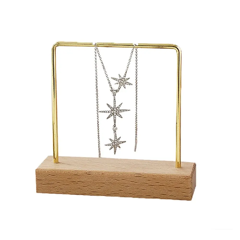 

Gift Jewellery Organizer Holder Desktop Jewelry Display Stand Necklace Storage Bracelet Earring Wood Base Rack
