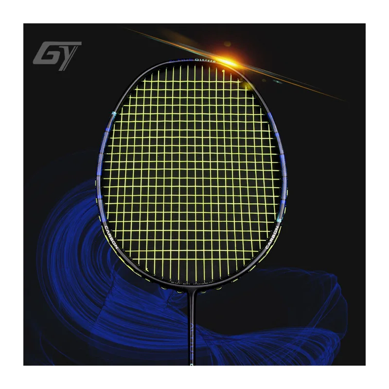 Guang Yu A1 Badminton Racket, Carbon T700, Ultra Light 4U, Professional, Durable, Single, Offensive, Defensive String, 22-30lbs