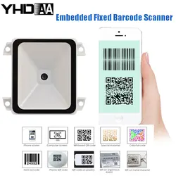 1D 2D Barcode Scanner USB QR Bar Code Reader USB RS232 TTL Interface Bar Code Scanners Kiosk Small Fixed Mount Vending Machine