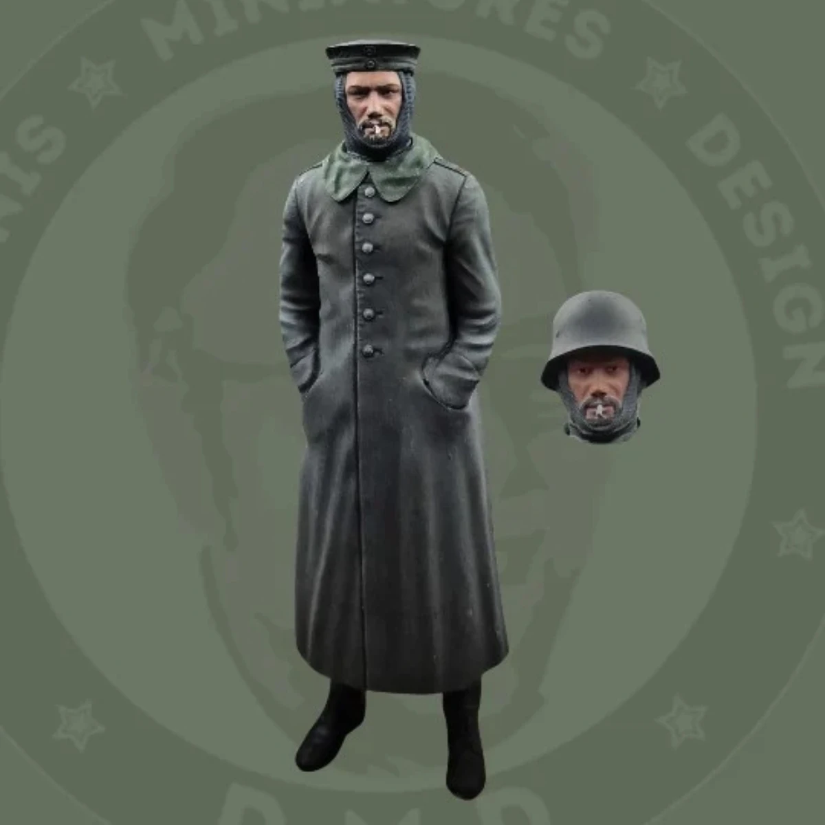 1/35 Unbemalter Harzmodellbausatz, Militärthema, deutscher Soldat POW unmontiert und unbemalt GK