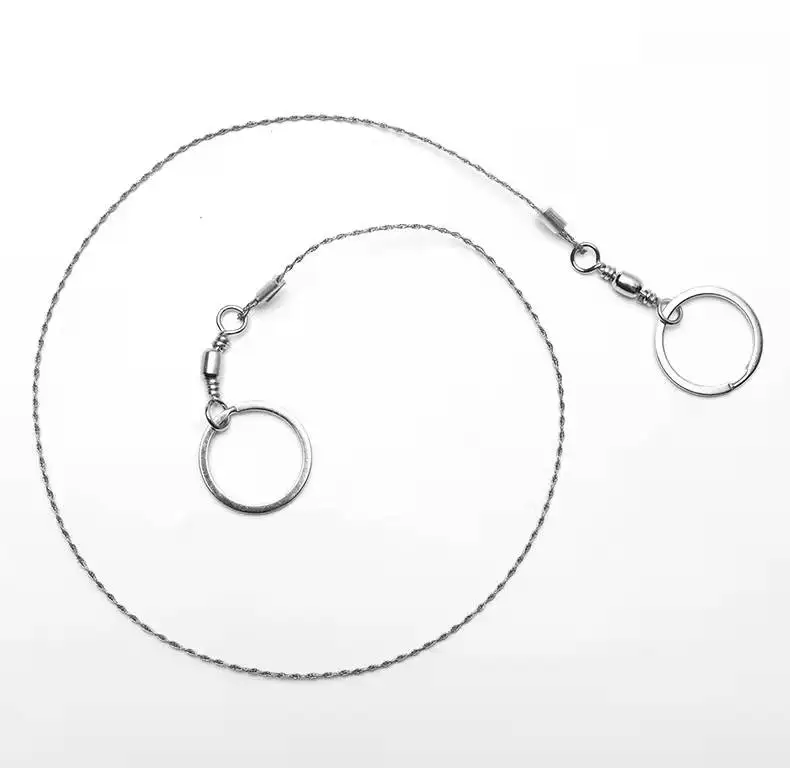 

1PC Outdoor Camping Hiking Pocket Saw Travel Emergency Survive Tool Stainless Steel Wire Kits with Finger Handle for Cutting