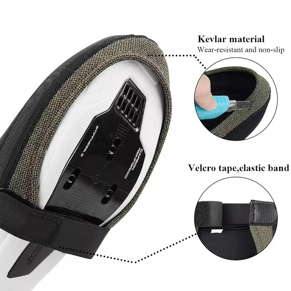1 Paar Knöchelbandage für Fahrradüberschuhe, Thermoschuhe, Zehenabdeckung, winddichte Abdeckung, wasserabweisend, für Mountain Road-Fahrradschuhe
