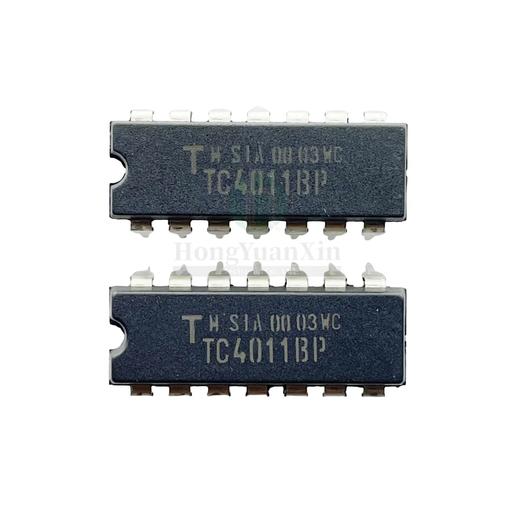 10PCS/ New imported original TC4011BP DIP-14 in-line four-way 2-input NAND gate