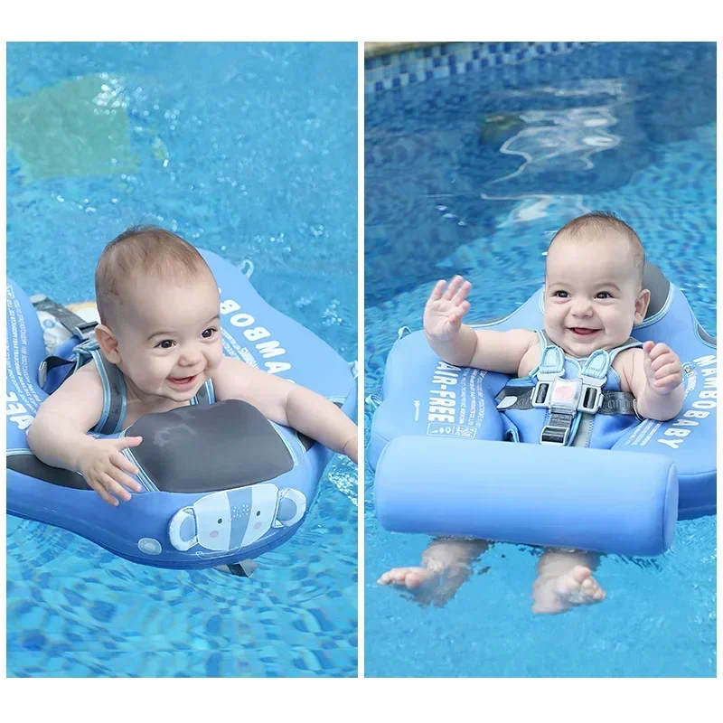 Mambobaby-Anneau de natation flottant et allongé pour bébé, jouet de piscine, entraîneur de natation, solide, non gonflable, nouveau-né