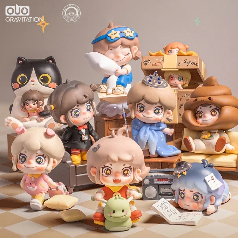 PiPoPo Return To Childhood Series Blind Box Toys Doll Cute Anime Action Figure Ornaments Figurines Dolls Desktop Home Decor