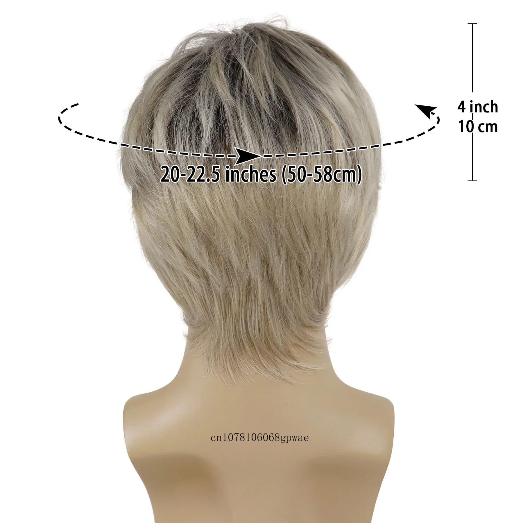 الاصطناعية أومبير أشقر فاتح الباروكات قص الشعر القصير مستقيم الشعر لطيفة المظهر تنفس شعر مستعار الذكور مع الانفجارات اليومية حزب تأثيري