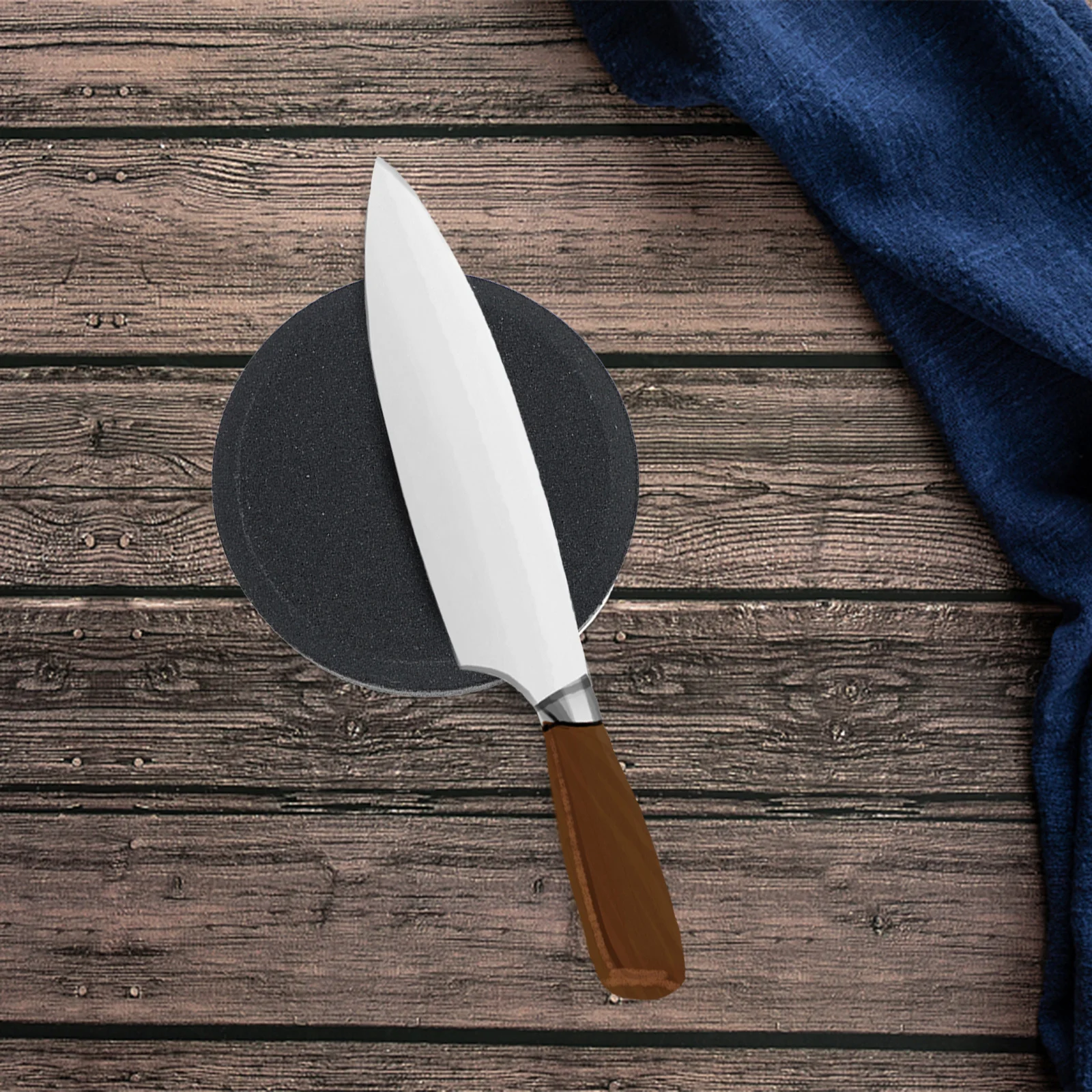 

2Pcs Sharpening Stone Double Sided Round Whetstone Portable Home Sharpener Tool Grinding Stone for Knives Kitchen Tools