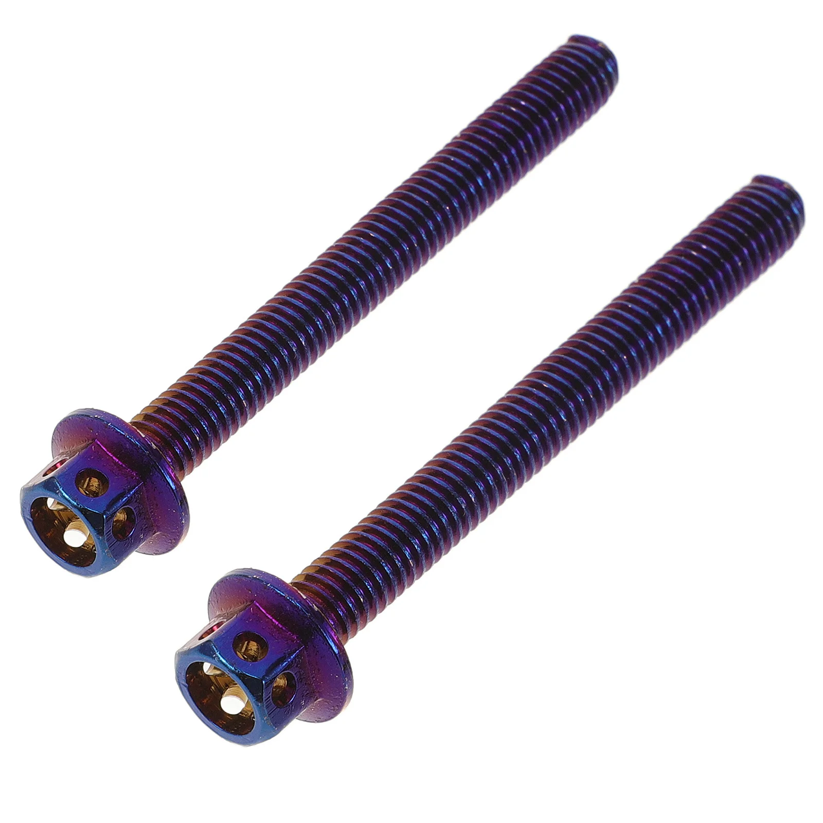 2Pcs Electric Motorcycle License Plate Screws Aluminium Alloy Iridescent Unique Finish Easy Install Motorcycle License Plate