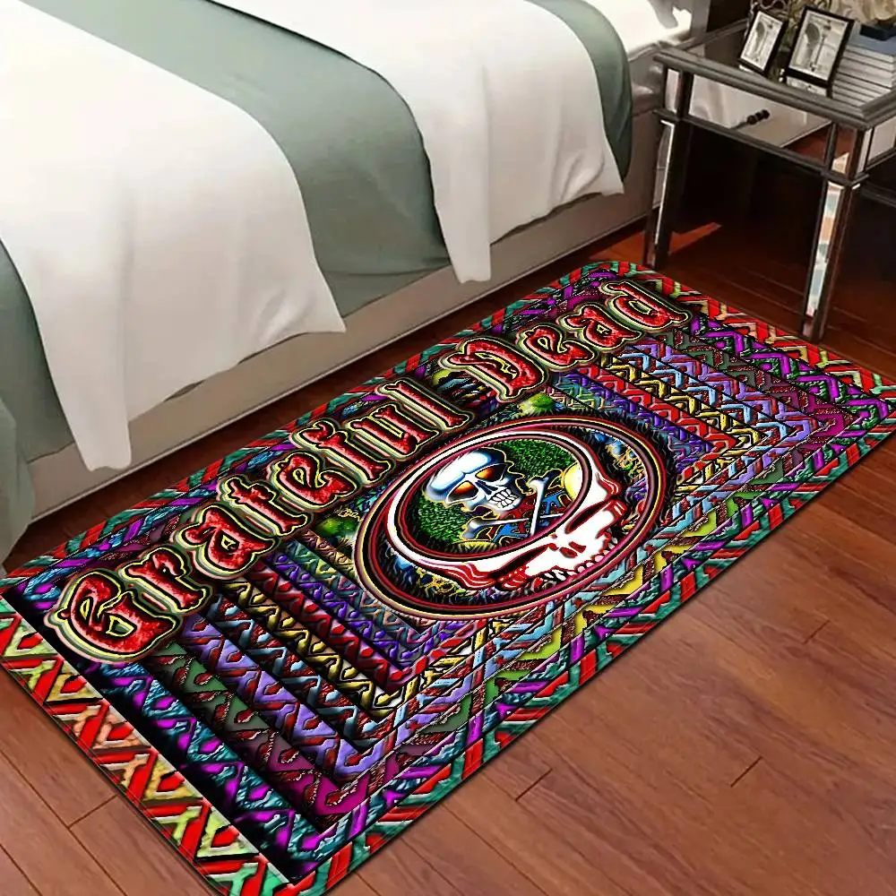 G-Grateful D-Dead Band Door Mat Nordic Style Bedroom Living Room Doormat Home Balcony Anti-Slip Alfombra