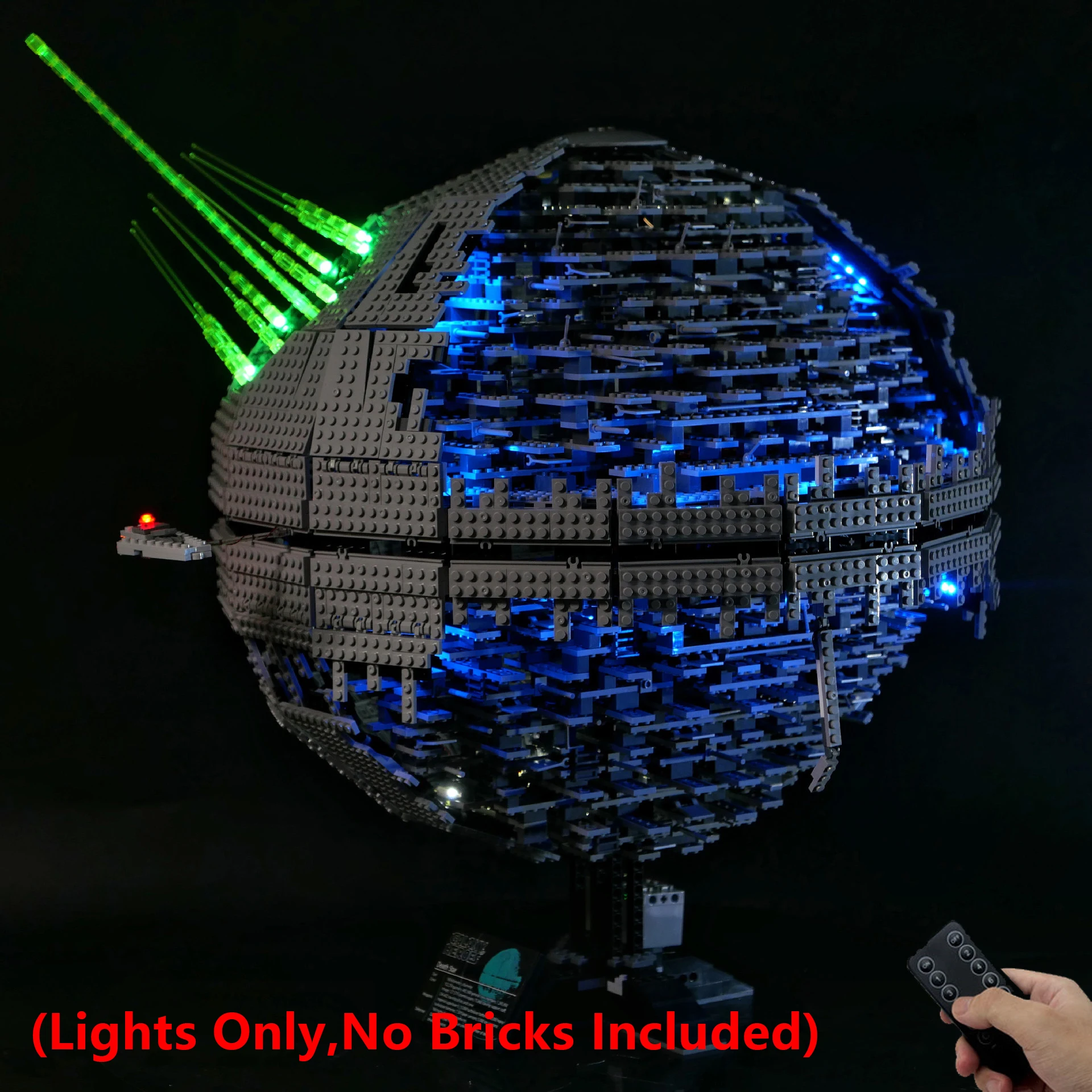 

DIY светодиодный светильник 10143, космическая станция, модель строительного блока, комплект декоративного освещения с дистанционным управлением, только светильники