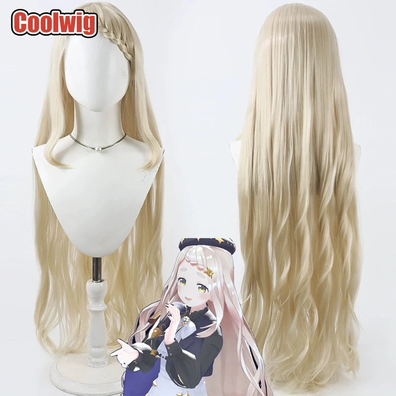 coolwig-人工毛-マチタ・チマ-コスプレウィッグ-バーチャル-youtuber-マチタ・チマ-100cm-ロング-ウェーブのかかったライトブロンドウィッグ-耐熱性