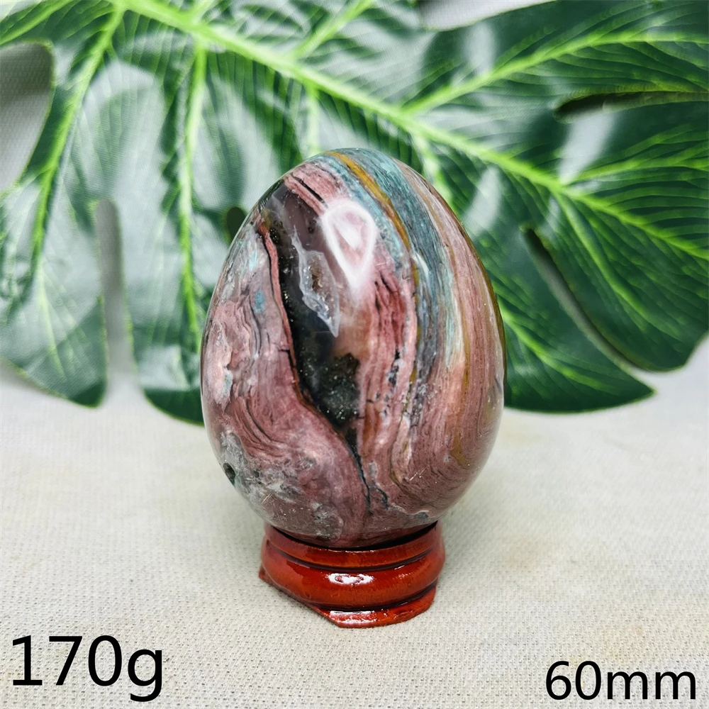 Ancient Sea Jasper Stone Egg Natural Gemstone Home Room Decoration Gift Energy Crystal Healing Witchcraft Altar Prayer Meditatio