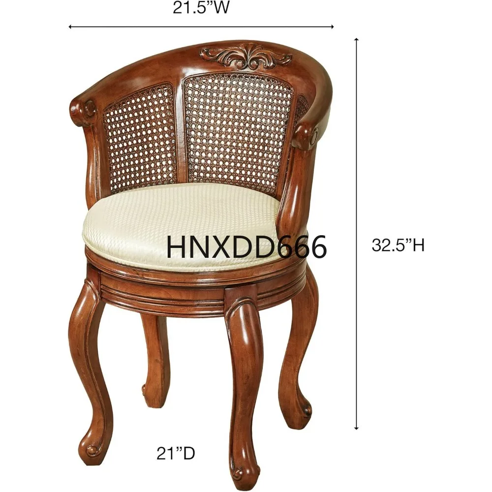 

Cassandra Natural Cherry Vanity Chair