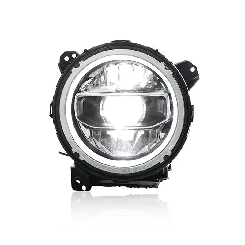 Car Refit Hell Cat LED Front Headlight Assemblies for Jeep Wrangler JL JT 2018-2024 Lighting Lamp