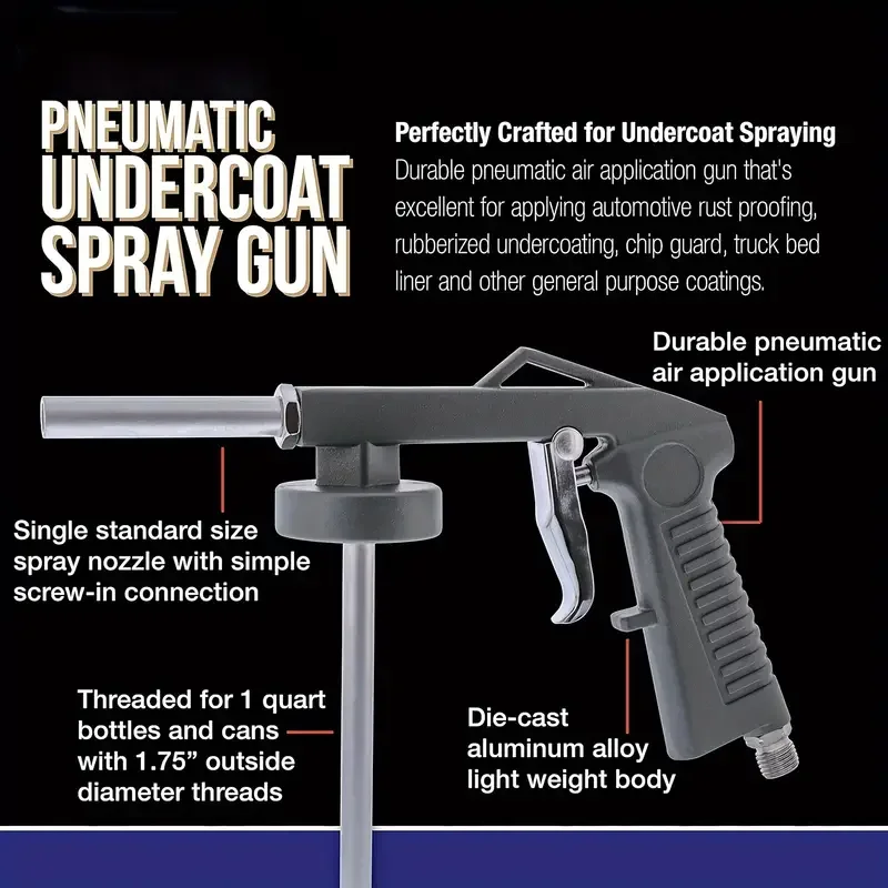 LB-09 Pistola a spruzzo per armatura del telaio automobilistico Strumento di rivestimento pneumatico per verniciatura con spruzzatore di metalli per sottopelo portatile