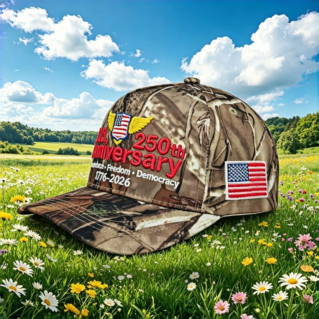 2026 USA 250th Anniversary Patriotic Baseball Cap Independence Day 1776-2026 Embroidery Trucker Hat for Men Women
