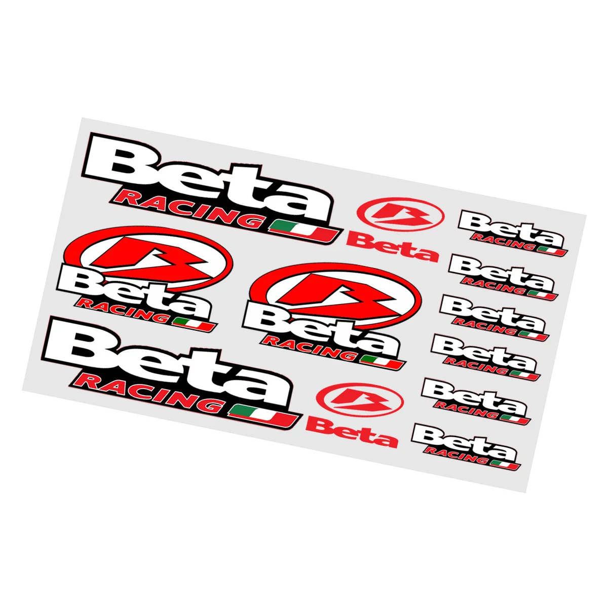 AliExpress NONE 12PCS FOR Beta Racing Waterproof Decals Set  Moto  Motocross Helmet/Bike Decorative Stickers