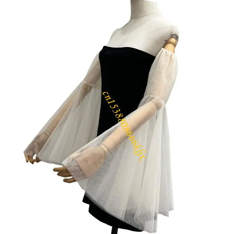 

Stylish Arm Wrap Seethrough Arm Sleeves for Women Formal Event and Party Outfit 066C
