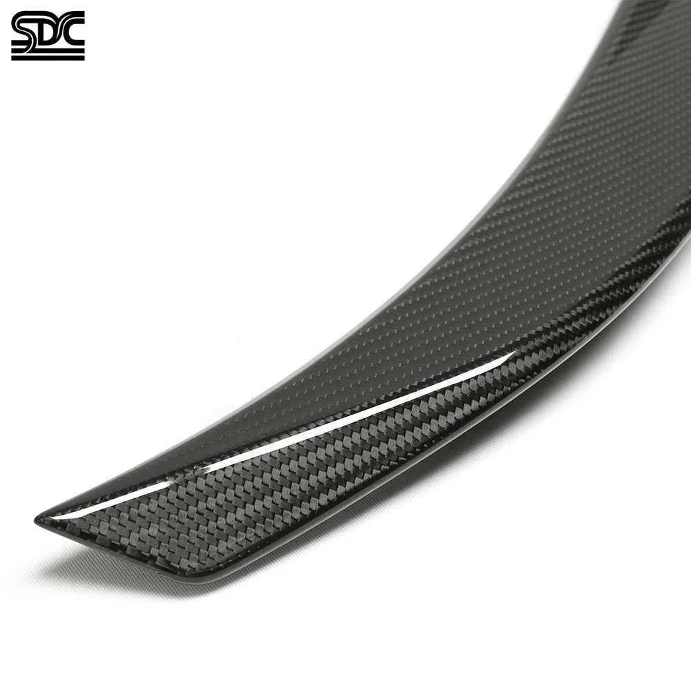 سبويلر خلفي من ألياف الكربون الجافة الحقيقية لسيارات BMW M4 G82 المنافسة G22 4 Series M440i كوبيه 2016 + جناح سبويلر خلفي قطعة واحدة #5