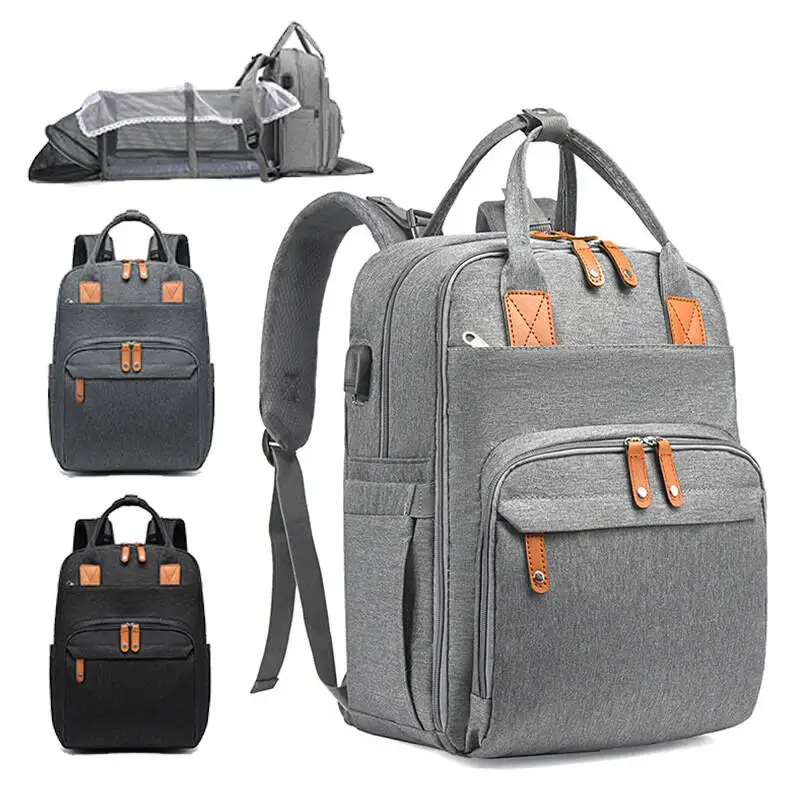 Diaper Bag Backpack Baby Essentials Travel Tote Multifunction Waterproof with Changing Station Pad Stroller Straps Big for Mommy