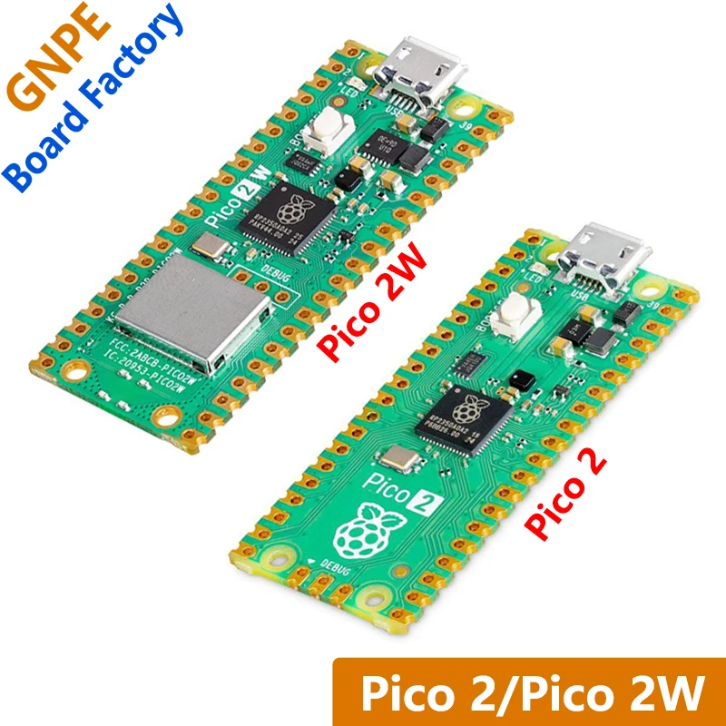 راسبيري بي بيكو 2/بيكو 2 وات RP2350 Pico2 ARM Cortex-M33 RISC-V Hazard3