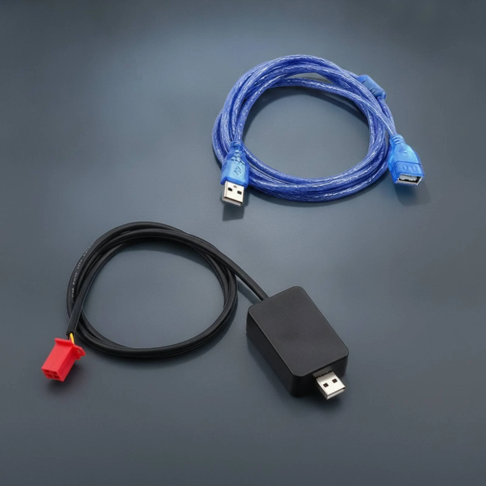 2 Pieces USB Debugging Cable Coiled Control Cable Compact for Technicians, Bench Testing, Workshop view 3
