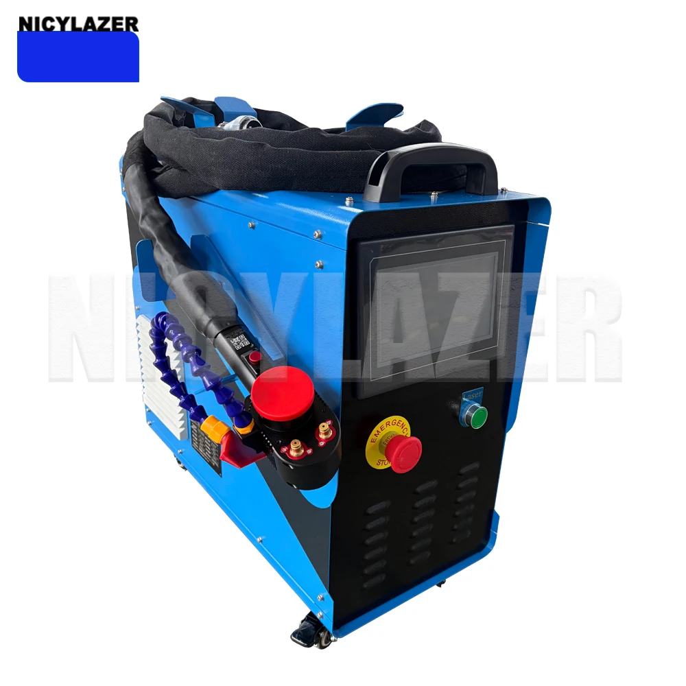 300W Pulsed Handheld Laser Cleaning Machine, Outdoor Rust & Paint Removal Tool, Portable Laser Rust Remover for Metal Surface