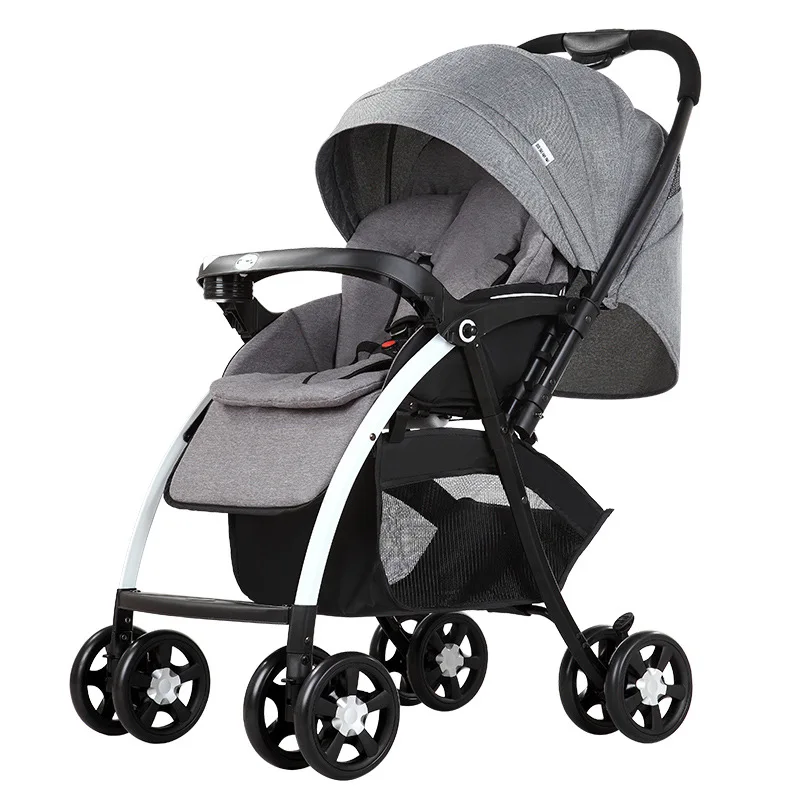 Lightweight Stroller High Landscape Foldable Stroller Newborn Baby Two-way Seat Four Wheel Shock Absorption Baby Stroller