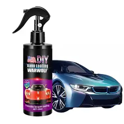 120ml Car Nano Ceramic Coating Spray 3 In 1 Auto Scratch Repair Wax Super Hydrophobic Car Paint Polishing Spray For Car Cleaning