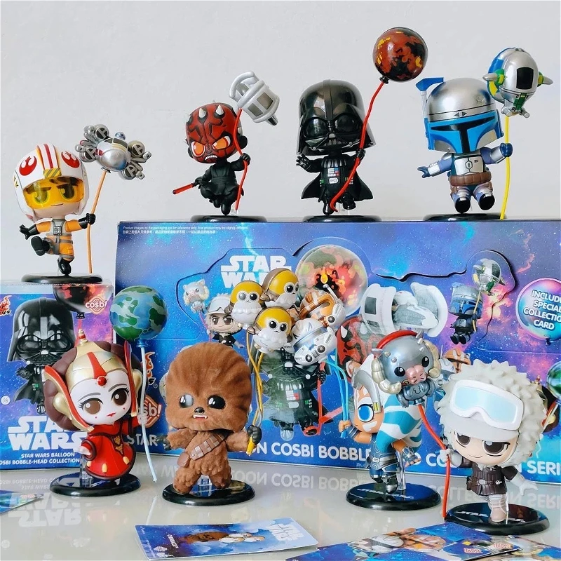 

Hot Toys Star War Balloon Series Cosbi Blind Box COSBI V2 Cute Mini Figures Doll Mystery Desktop Ornaments Toys Collectible Gift