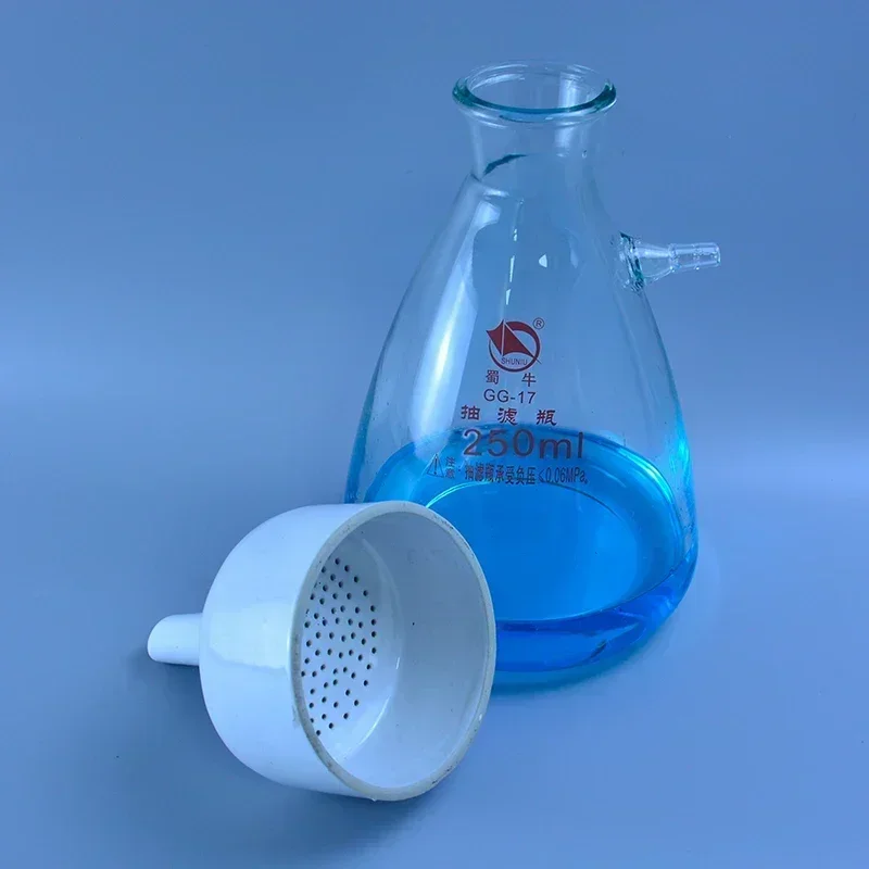 250ml suction flask+80mm buchner funnel,Filtration Buchner Funnel Kit,With Heavy Wall Glass Flask,Laboratory Chemistry
