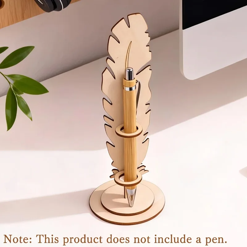 Handcrafted Wooden Quill Pen Stand for Vintage Decor | Stylish Desktop Organizer and Calligraphy Display | Distinctive Presents