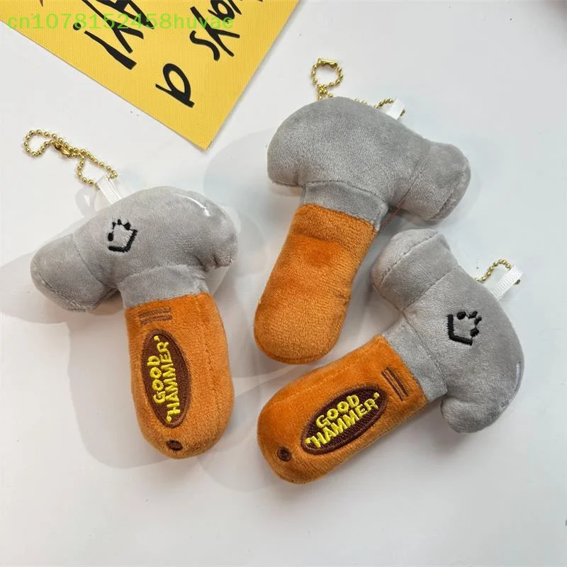 น่ารักสร้างสรรค์ตลกค้อนตุ๊กตาPlushตุ๊กตาของเล่นตุ๊กตาพวงกุญแจจี้สาวกระเป๋าเป้สะพายหลังCharmคู่กระเป๋าแขวนเครื่องประดับ