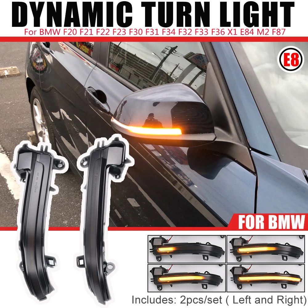 

Car Mirror Dynamic Blinker LED Turn Signal Light For BMW F20 F31 F36 F22 2026 Sequential Flashing Lamp For BMW 1 2 3 4 Series
